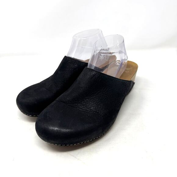 Dansko Black Leather Professional Mule Clogs Comfort Work Shoes Size 42 EU 11 - Picture 1 of 11